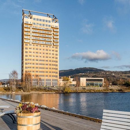 Mjos Tower Apartment - Lovely City View Sjusjøen المظهر الخارجي الصورة