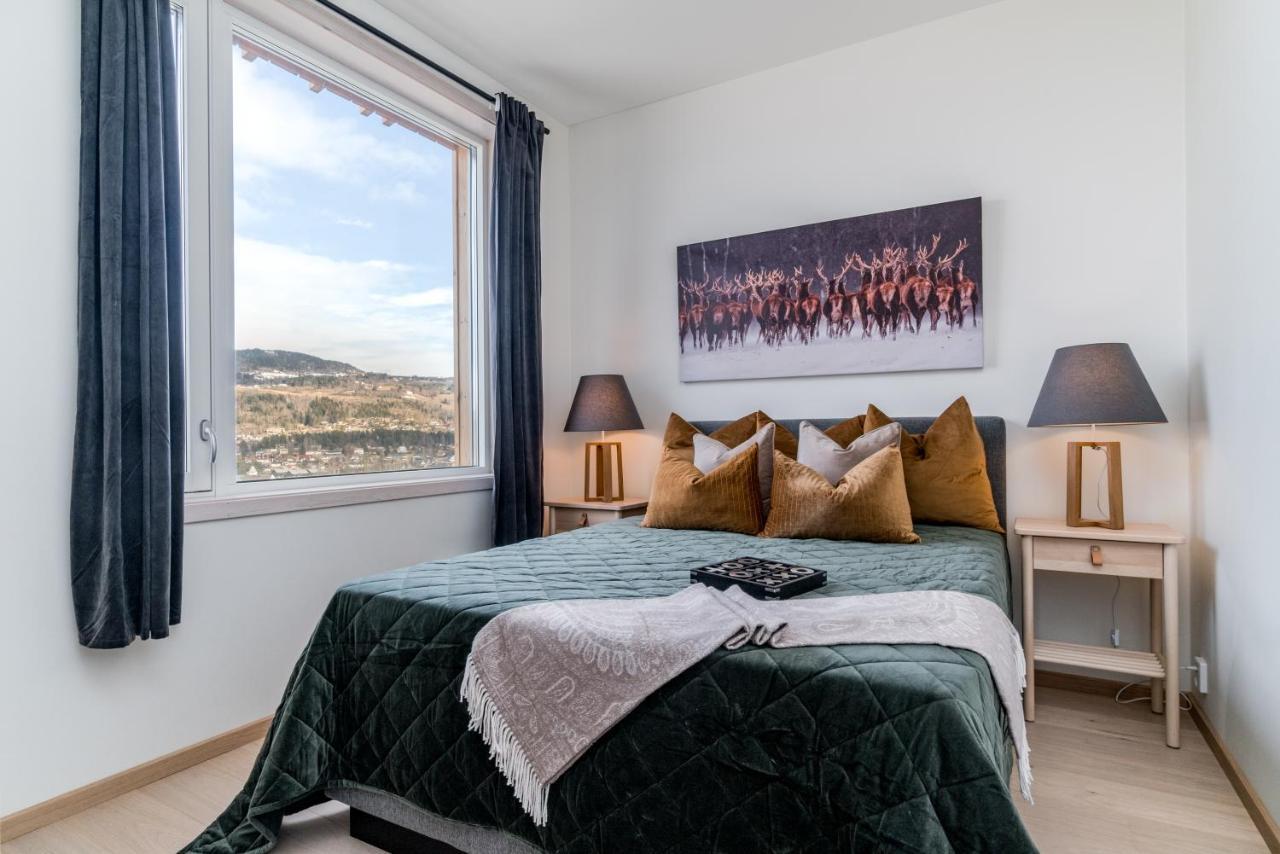 Mjos Tower Apartment - Lovely City View Sjusjøen المظهر الخارجي الصورة