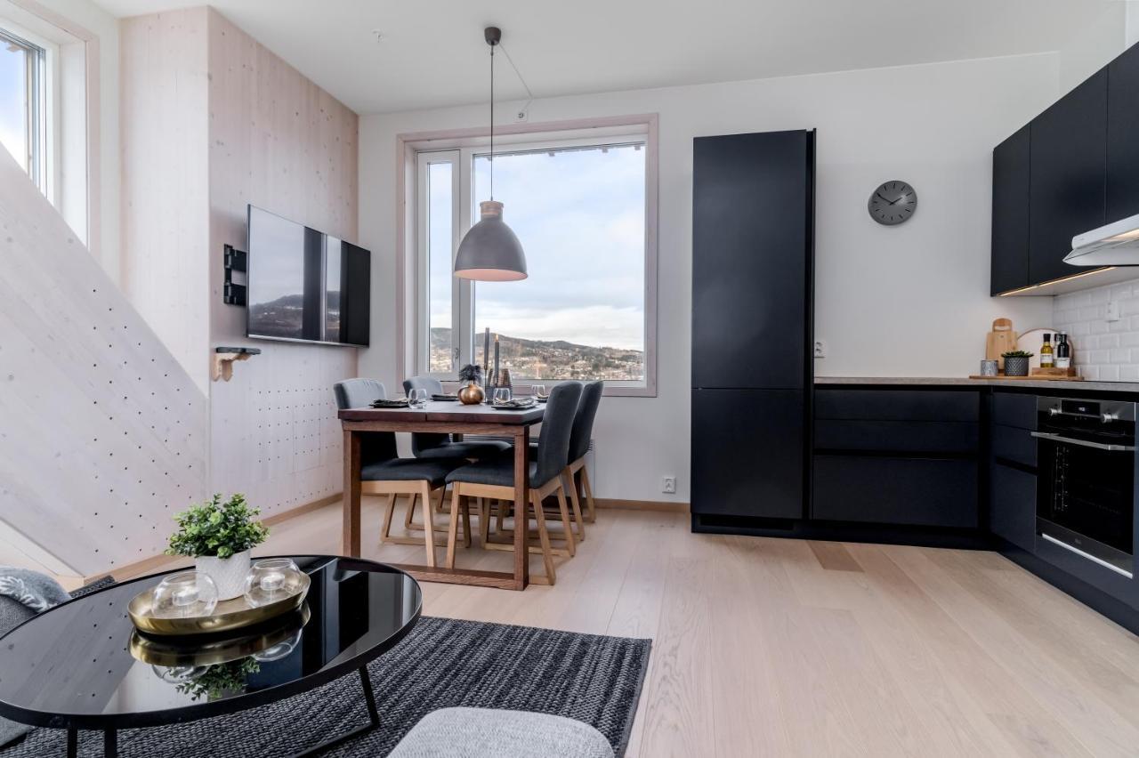 Mjos Tower Apartment - Lovely City View Sjusjøen المظهر الخارجي الصورة